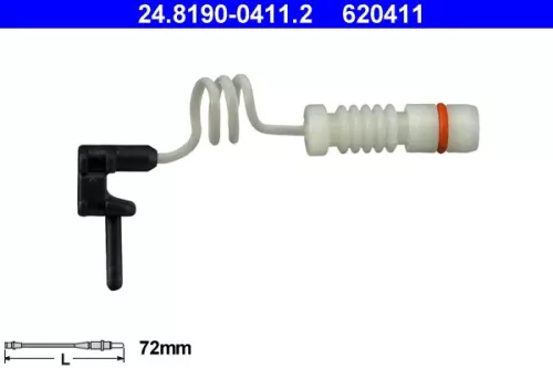 ATE Warning Contact, brake pad wear (24.8190-0411.2)
