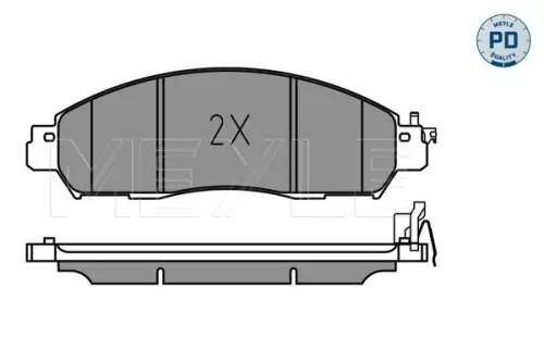 MEYLE Brake Pad Set, disc brake (0252243917/PD)