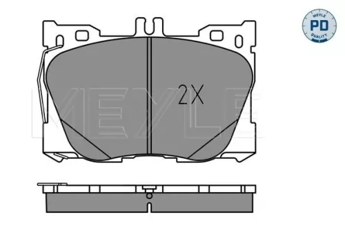 MEYLE Brake Pad Set, disc brake (0252258618/PD)