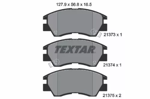 TEXTAR Brake Pad Set, disc brake (2137301)