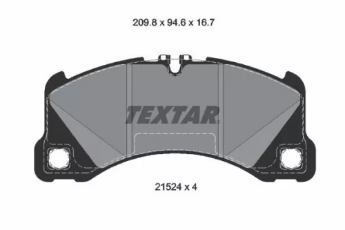 TEXTAR Brake Pad Set, disc brake (2152401)