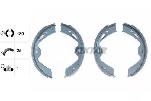 TEXTAR Brake Shoe Set, parking brake (91076700)
