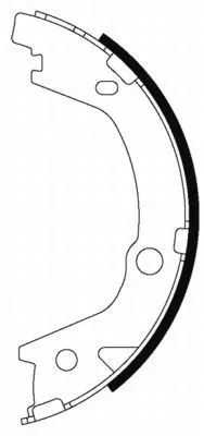 TEXTAR Brake Shoe Set, parking brake (91070700)