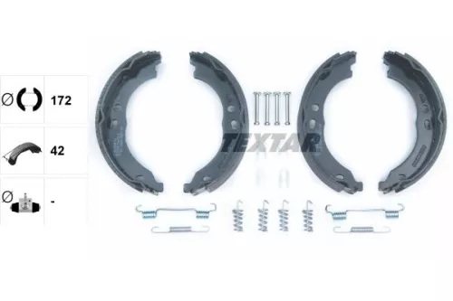 TEXTAR Brake Shoe Set, parking brake (91066700)