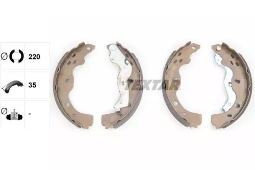 TEXTAR Brake Shoe Set (91067500)