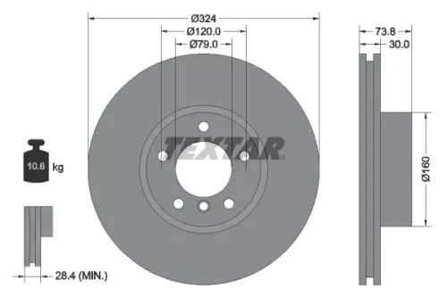 TEXTAR Brake Disc (92107105)