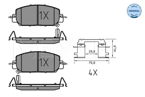 MEYLE Brake Pad Set, disc brake (0252279717)