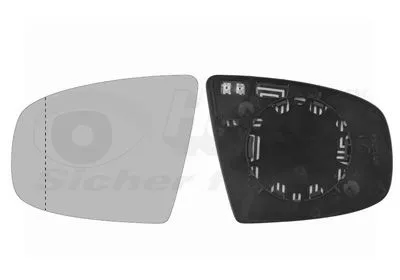 VAN WEZEL Mirror Glass, exterior mirror (0687837)