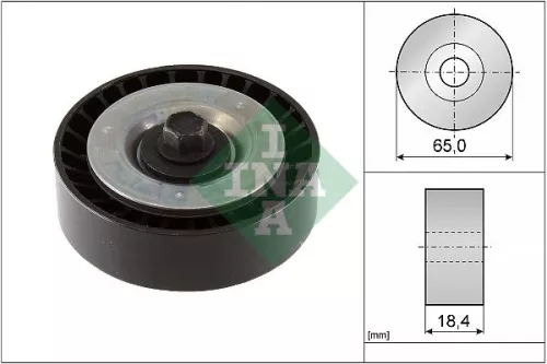 Deflection/Guide Pulley, V-ribbed belt