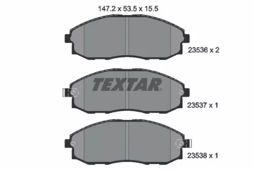 TEXTAR Brake Pad Set, disc brake (2353601)