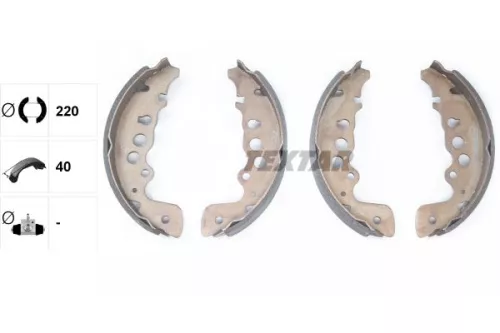 TEXTAR Brake Shoe Set (91057600)