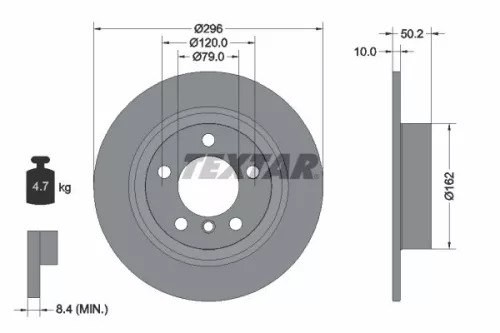 TEXTAR Brake Disc (92294003)