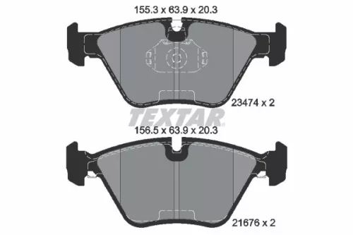 TEXTAR Brake Pad Set, disc brake (2347402)