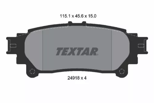 TEXTAR Brake Pad Set, disc brake (2491801)