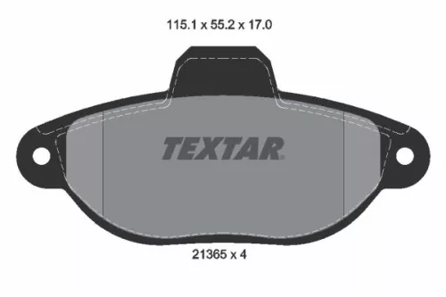 TEXTAR Brake Pad Set, disc brake (2136502)