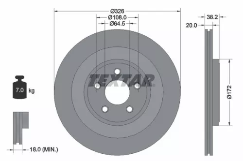 TEXTAR Brake Disc (92178005)
