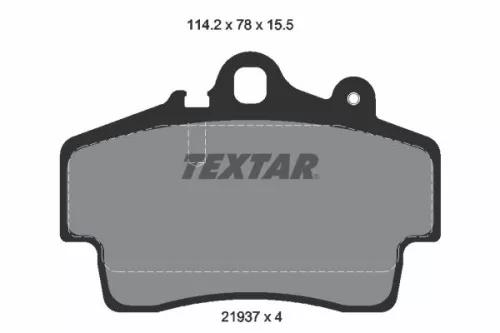 TEXTAR Brake Pad Set, disc brake (2193702)