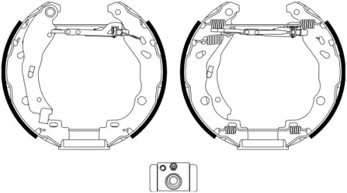 TEXTAR Brake Shoe Set (84077201)