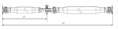 LÖBRO Propshaft, axle drive (GKNP20031)