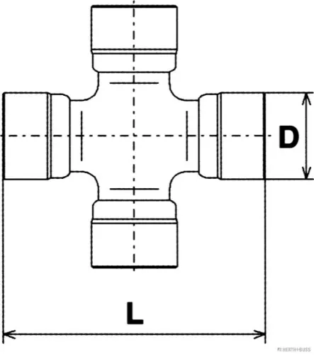 HERTH+BUSS JAKOPARTS Joint, propshaft (J2920501)