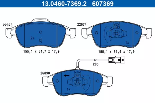 Brake Pad Set, disc brake