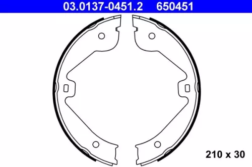 Brake Shoe Set, parking brake