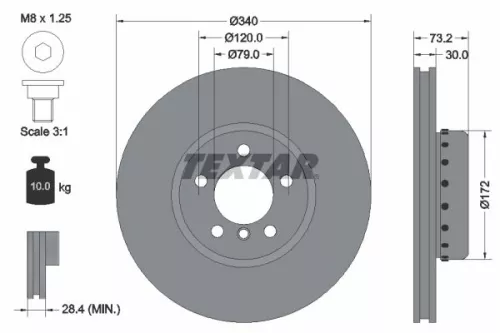 TEXTAR Brake Disc (92264925)