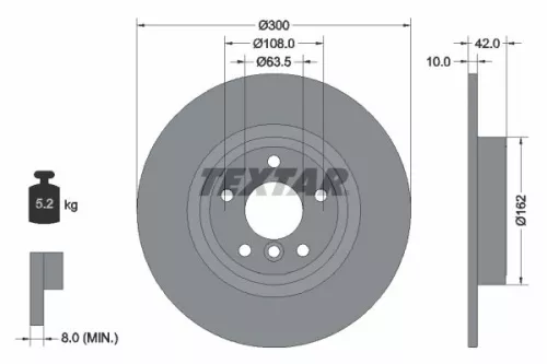 TEXTAR Brake Disc (92309505)
