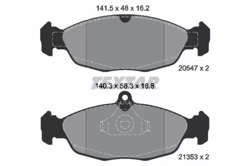 TEXTAR Brake Pad Set, disc brake (2054701)