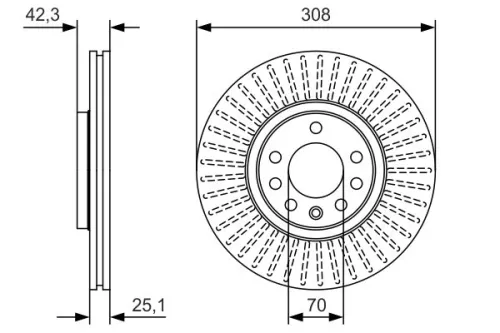 BOSCH Brake Disc (0986479W59)