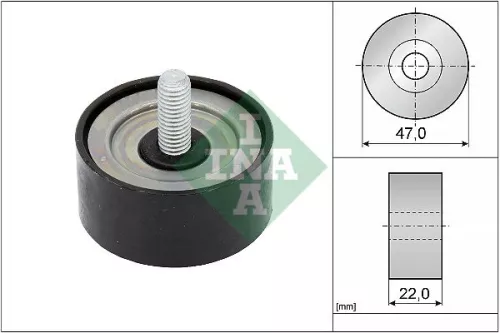 Schaeffler INA Deflection/Guide Pulley, V-ribbed belt (532100110)