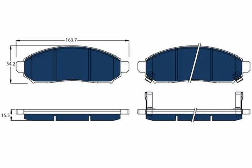 TRW Brake Pad Set, disc brake (GDB3520BTE)