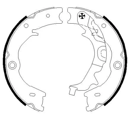 TEXTAR Brake Shoe Set, parking brake (91072700)