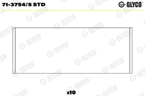 GLYCO Connecting Rod Bearing (71-3754/5 STD)