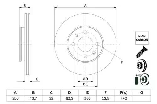 BOSCH Brake Disc (0986479F29)