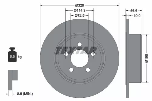 TEXTAR Brake Disc (92234803)