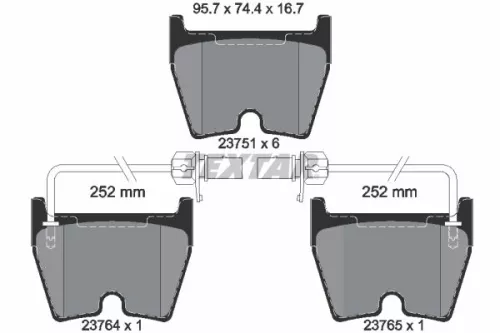 TEXTAR Brake Pad Set, disc brake (2375101)