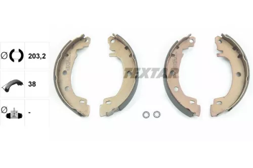 TEXTAR Brake Shoe Set (91049500)