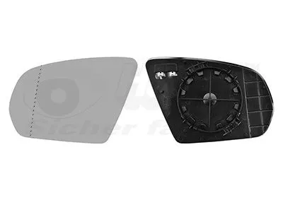 VAN WEZEL Mirror Glass, exterior mirror (2924837)