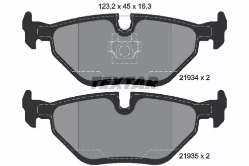 TEXTAR Brake Pad Set, disc brake (2193404)