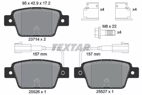 TEXTAR Brake Pad Set, disc brake (2371403)