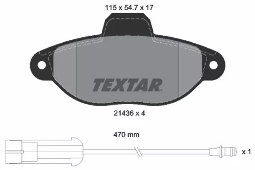 TEXTAR Brake Pad Set, disc brake (2143603)