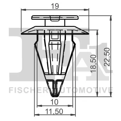 FA1 Clip, trim/protection strip (14-40017.25)