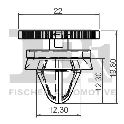 FA1 Clip, trim/protection strip (21-40015.10)