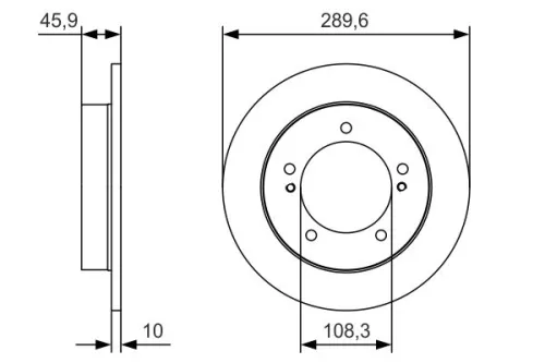 BOSCH Brake Disc (0986479B09)