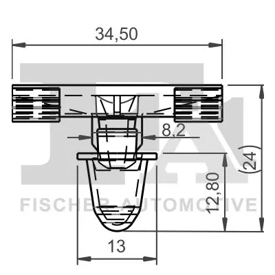 FA1 Clip, trim/protection strip (10-40039.5)