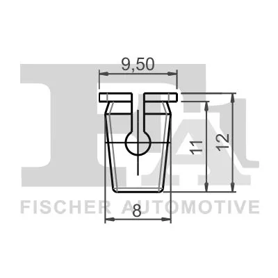 FA1 Clip, trim/protection strip (12-60003.5)