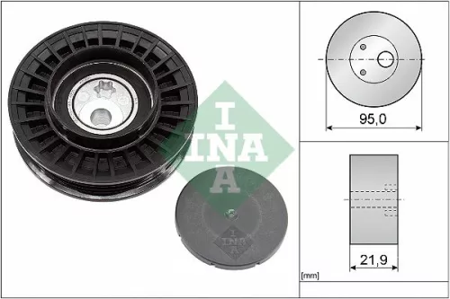 Schaeffler INA Tensioner Pulley, V-ribbed belt (531096310)