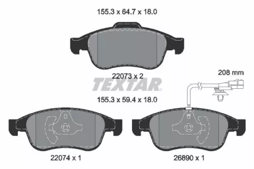 Brake Pad Set, disc brake