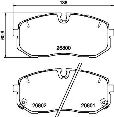 TEXTAR Brake Pad Set, disc brake (2680001)